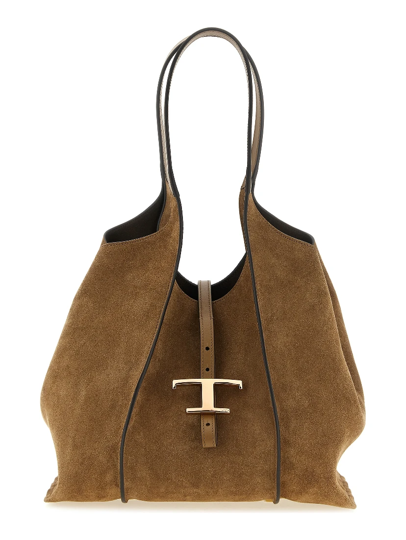Brown Calfskin Tote Bag