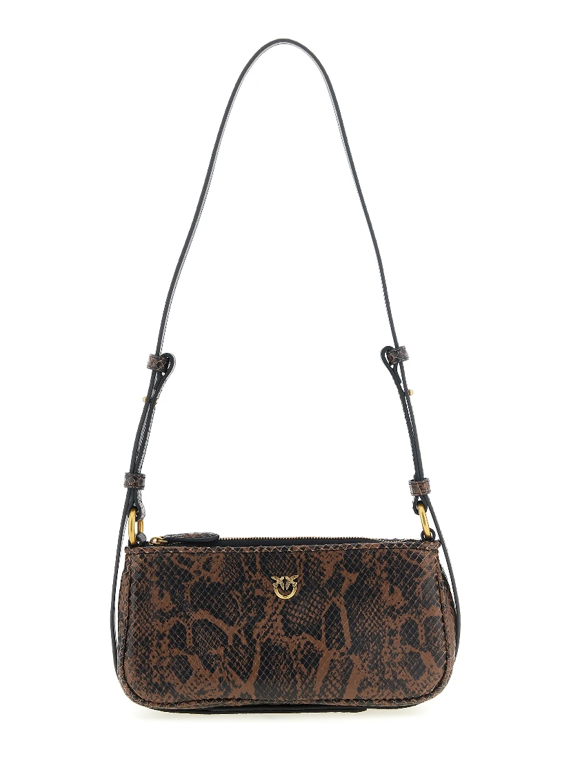 Brown Calfskin Crossbody Bag