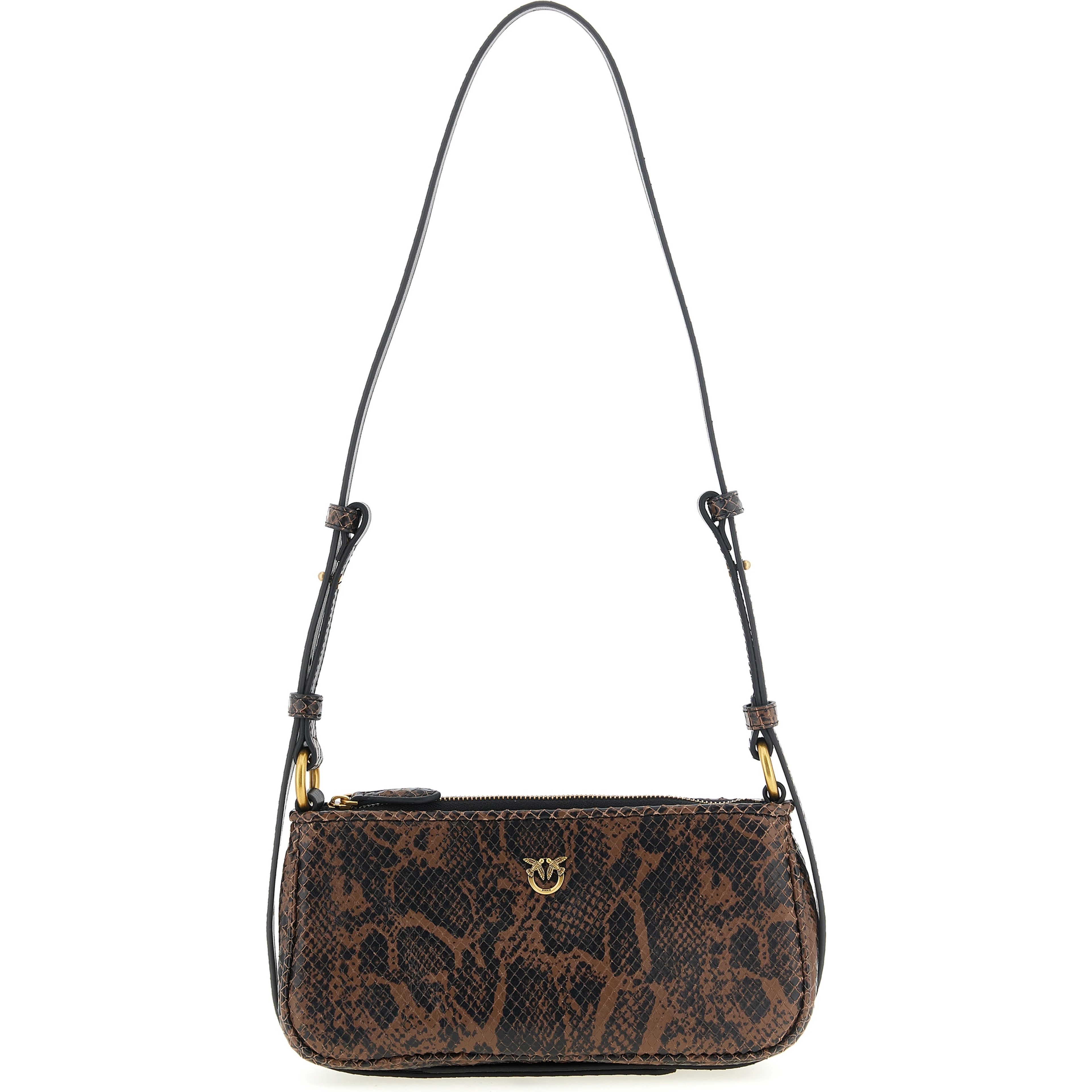 Brown Calfskin Crossbody Bag