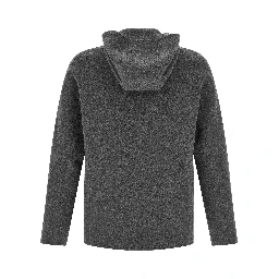Gray Wool Full-Length Jacket