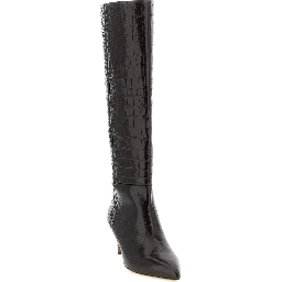 Brown Calfskin Over The Knee