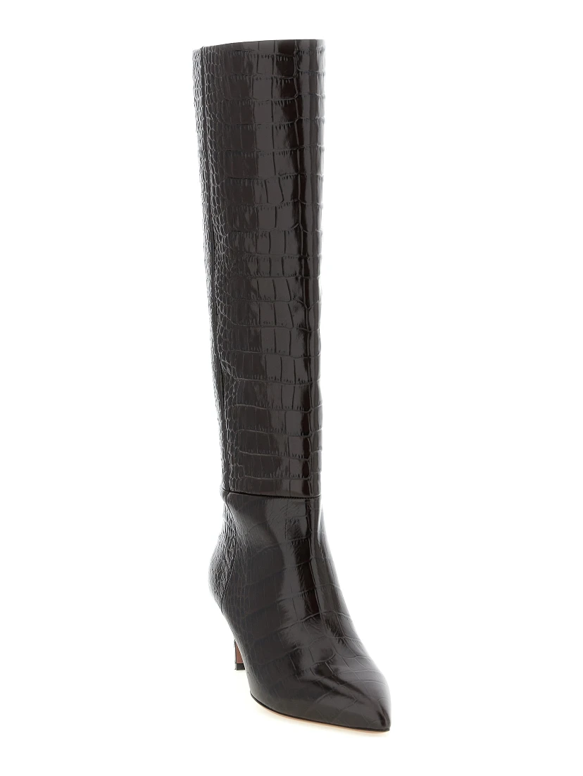 Brown Calfskin Over The Knee