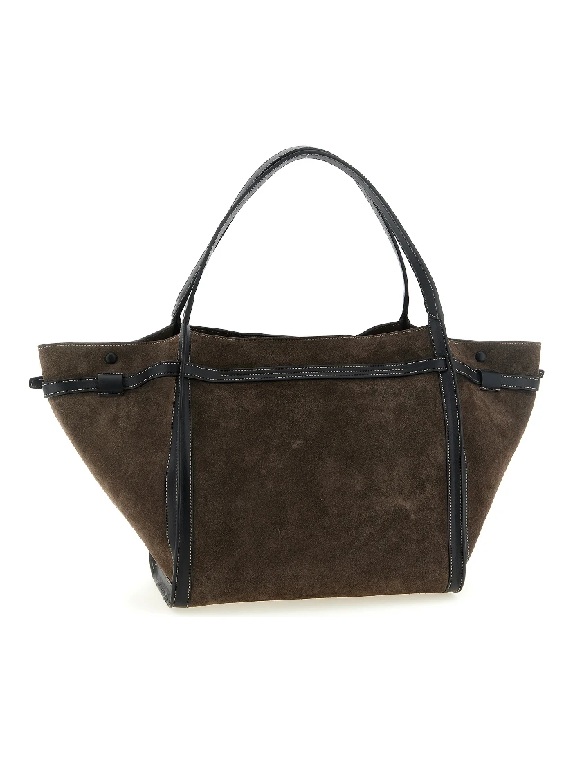 Brown Calfskin Tote Bag