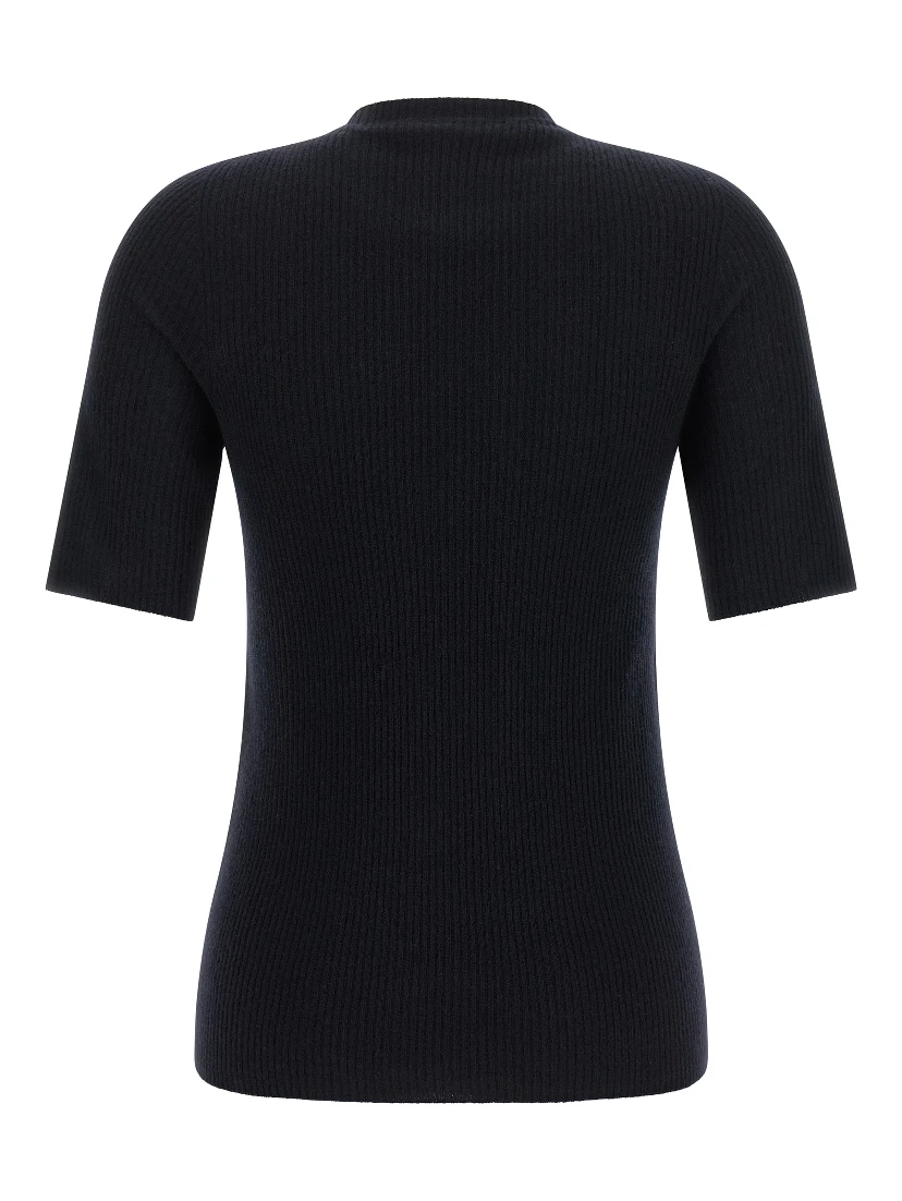 Blue Virgin Wool T-Shirt