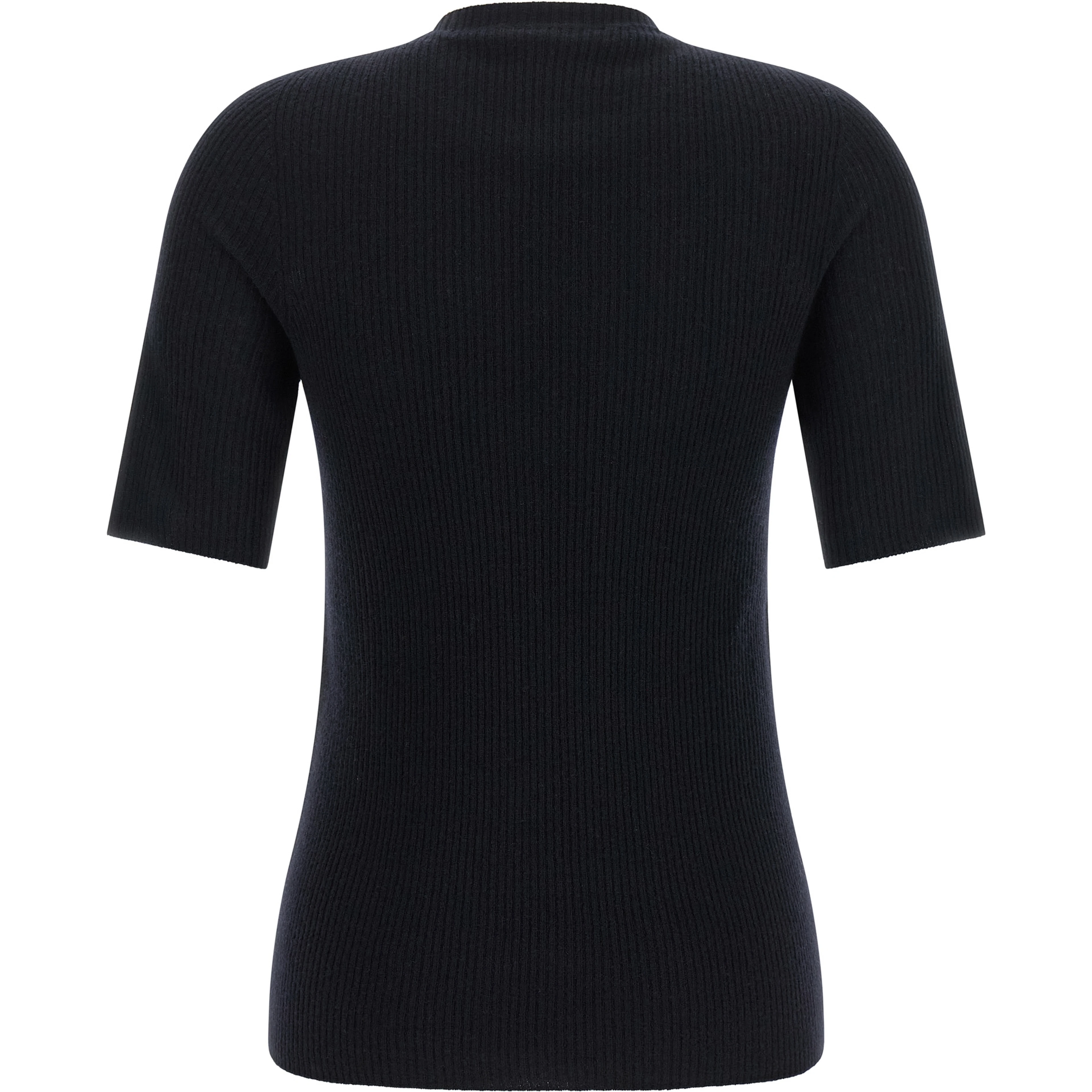 Blue Virgin Wool T-Shirt