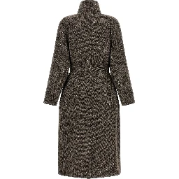 Brown Virgin Wool Coat