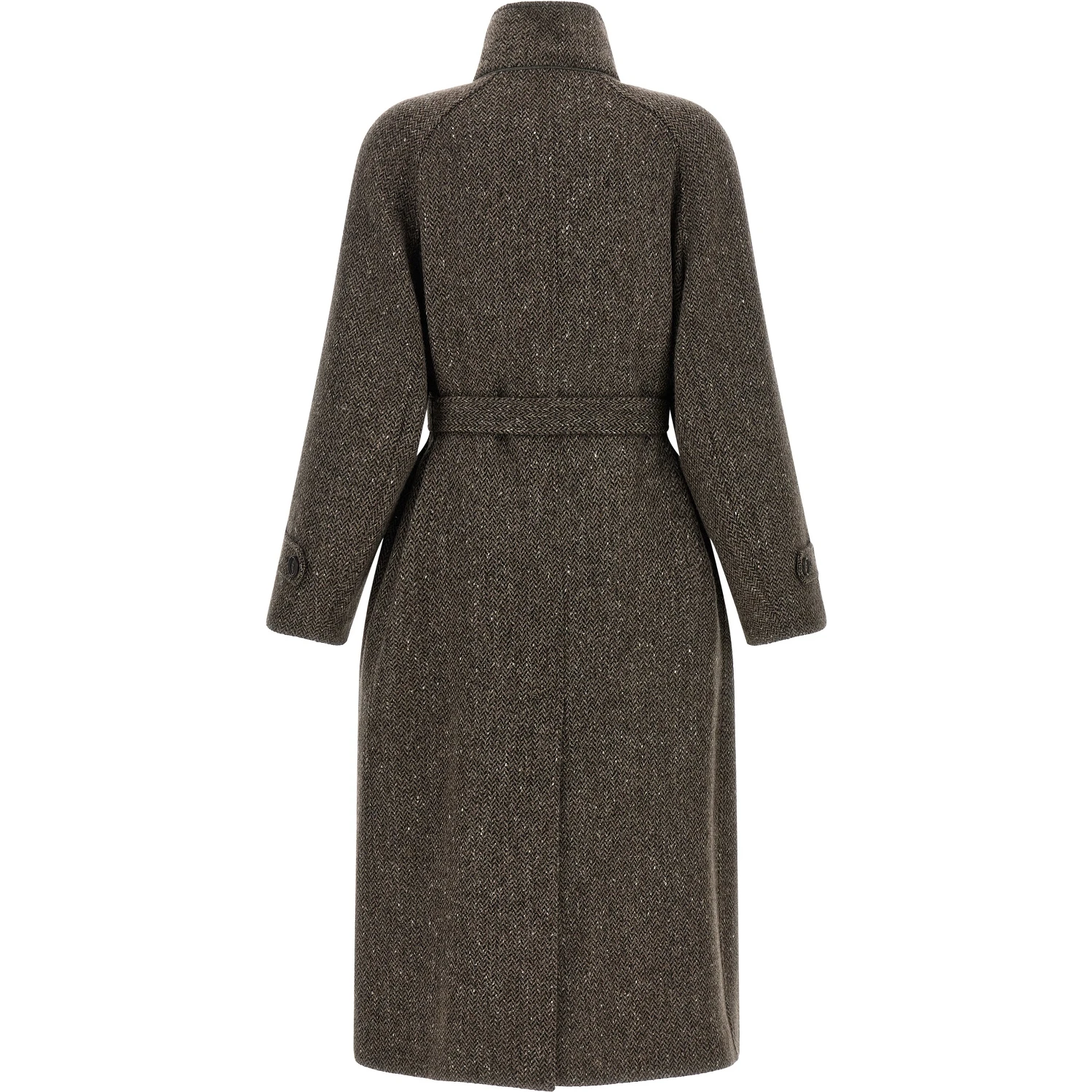Brown Virgin Wool Coat