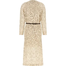 Beige Polyamide Midi Dress