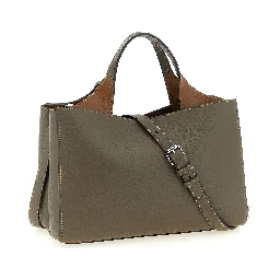 Gray Calfskin Handbag