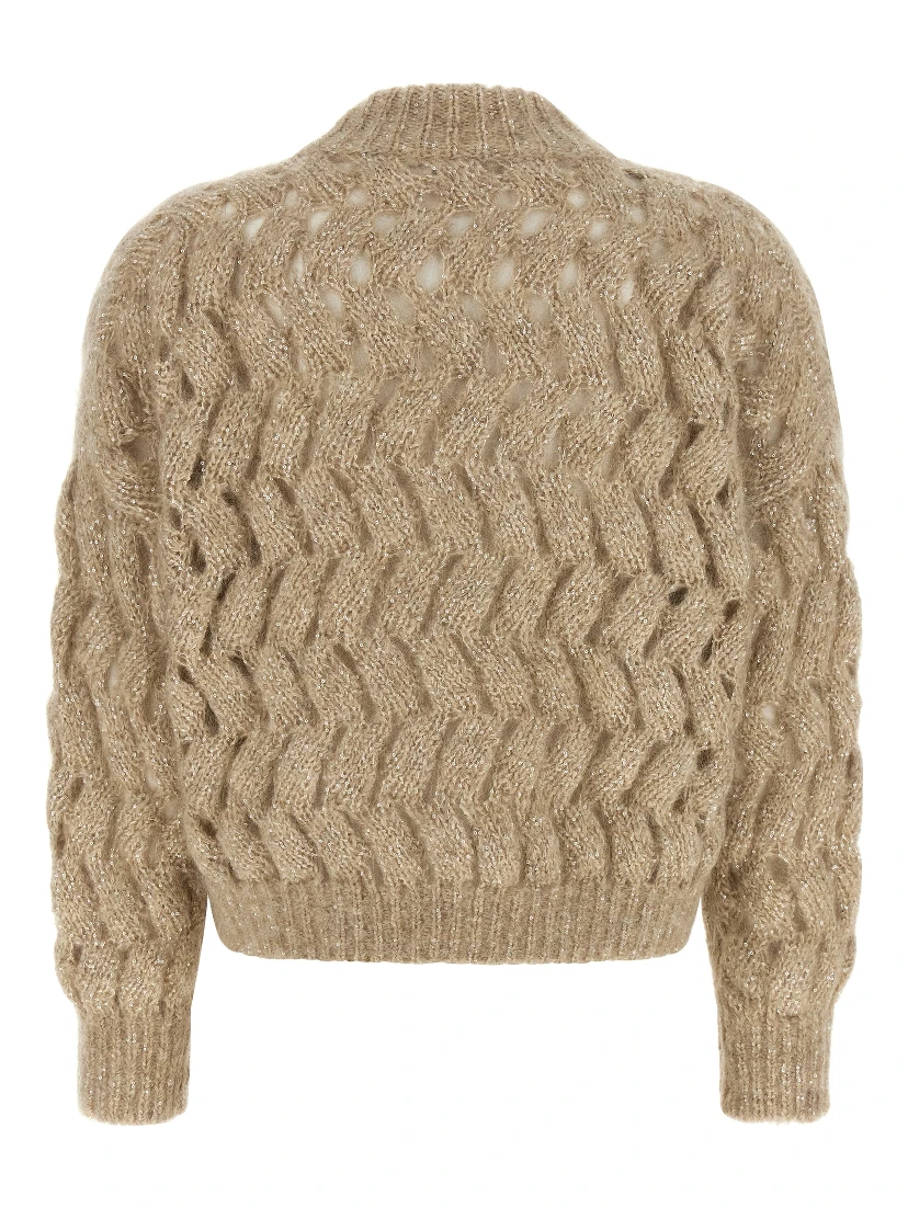 Beige Wool Cardigan