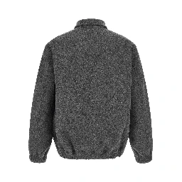 Gray Wool Full-Length Jacket
