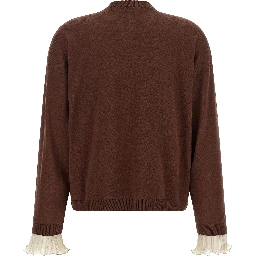 Brown Virgin Wool Cardigan