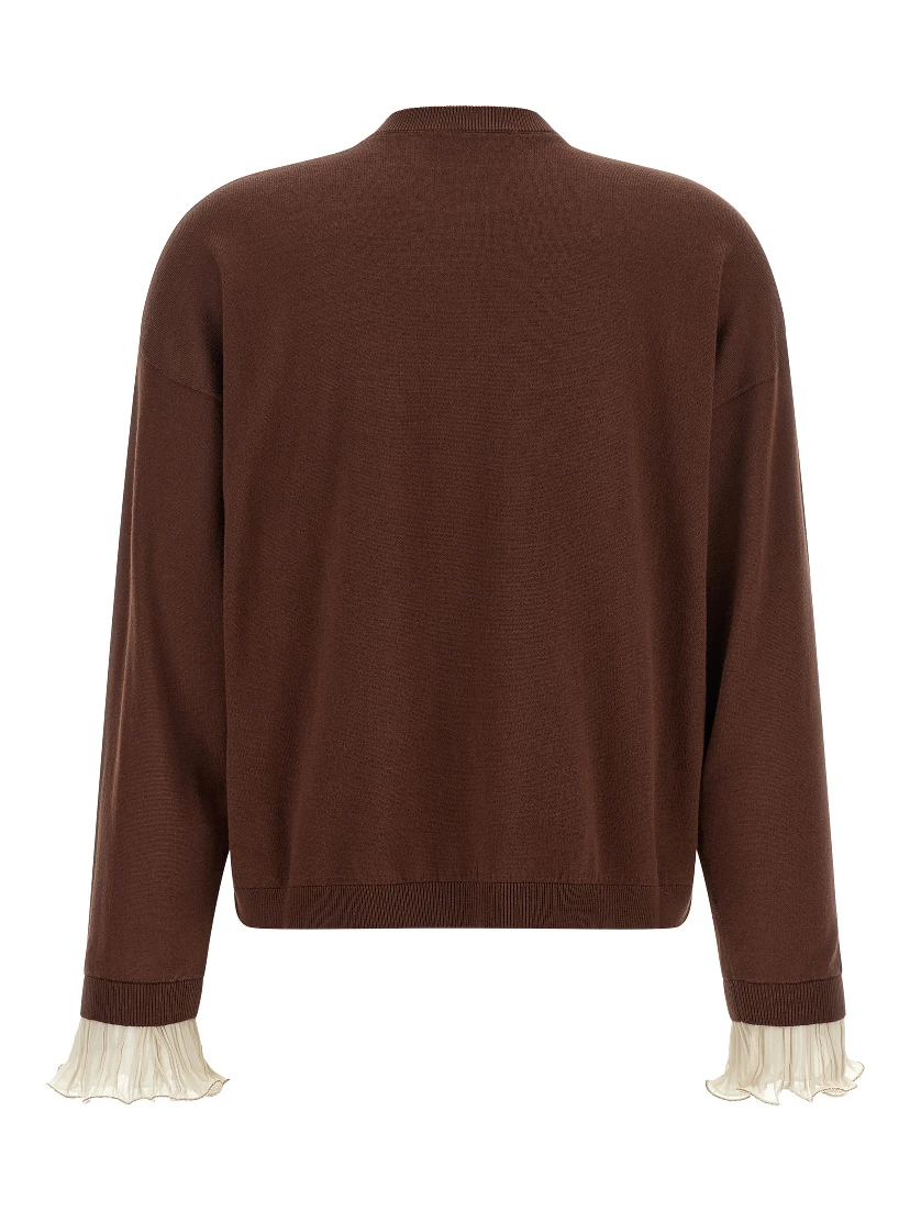 Brown Virgin Wool Cardigan