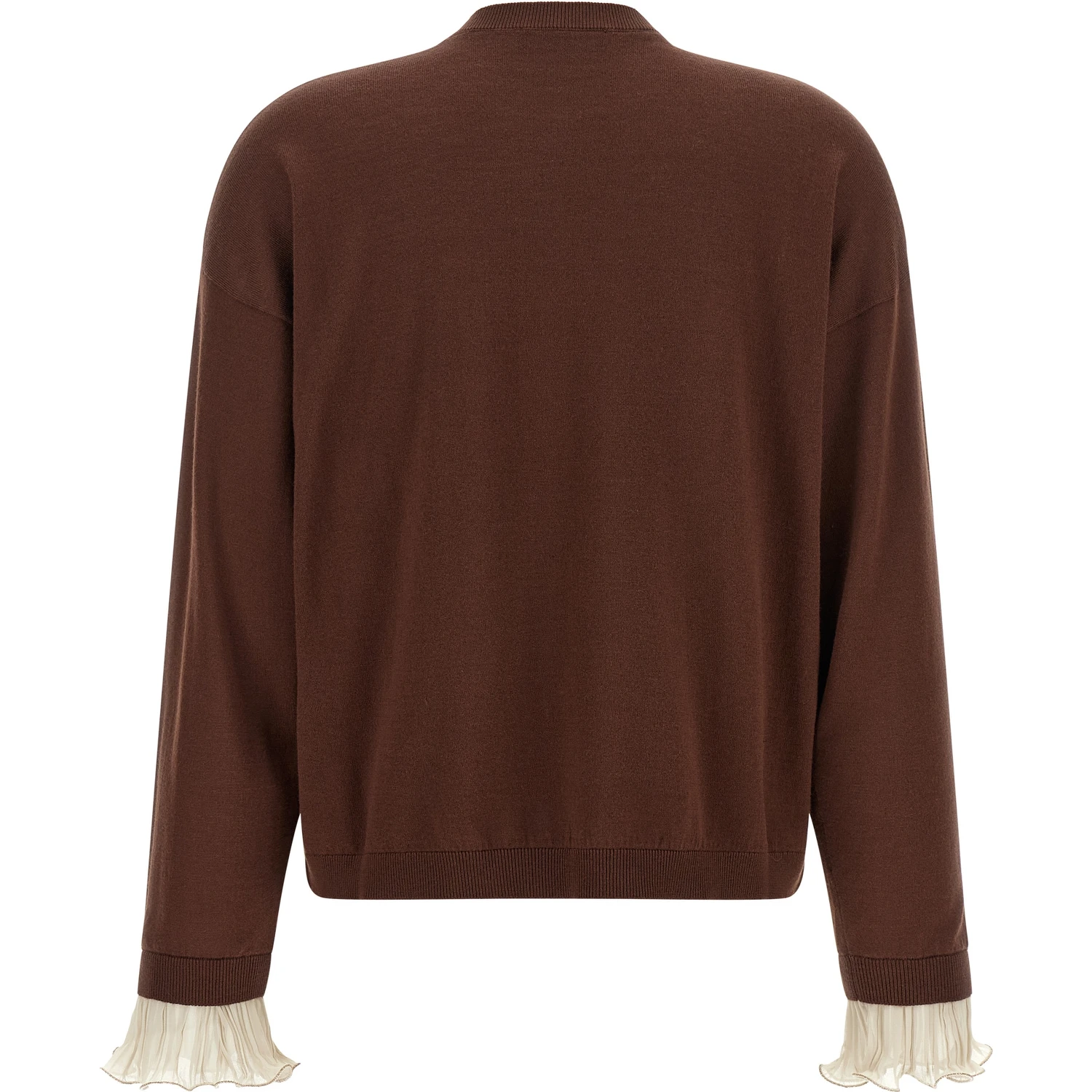 Brown Virgin Wool Cardigan