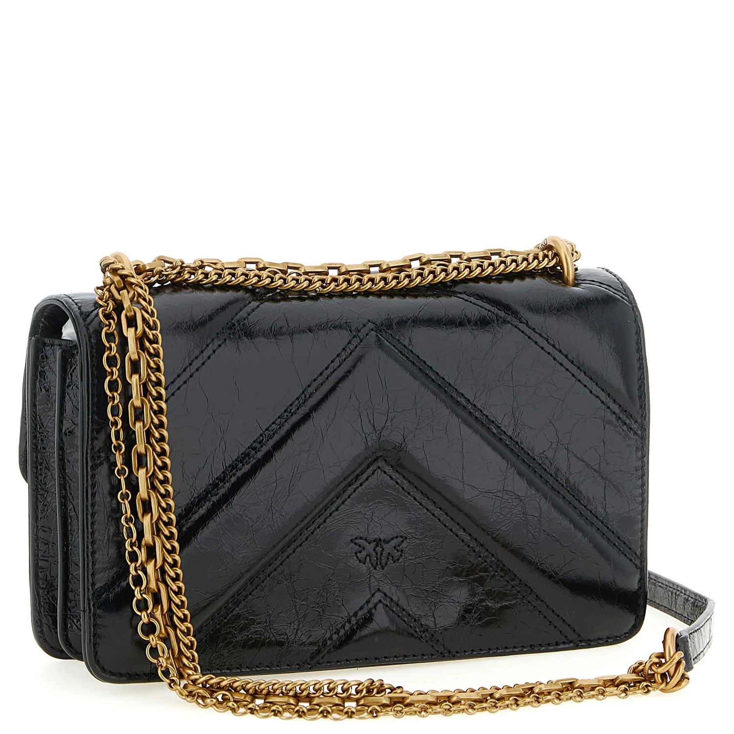 Black Calfskin Crossbody Bag