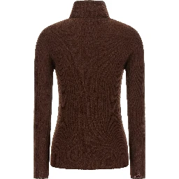 Brown Virgin Wool Cardigan