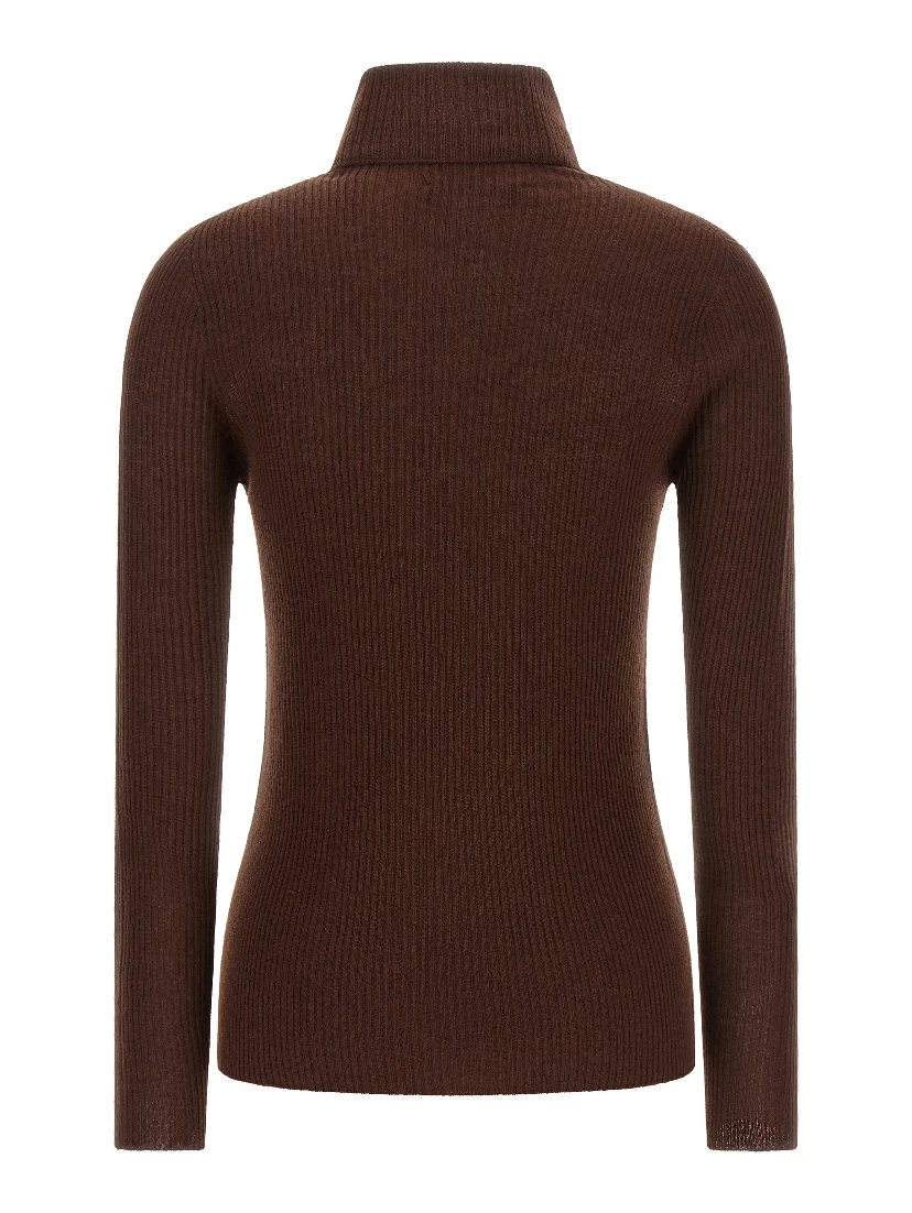Brown Virgin Wool Cardigan