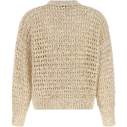 Beige Elastane Cardigan