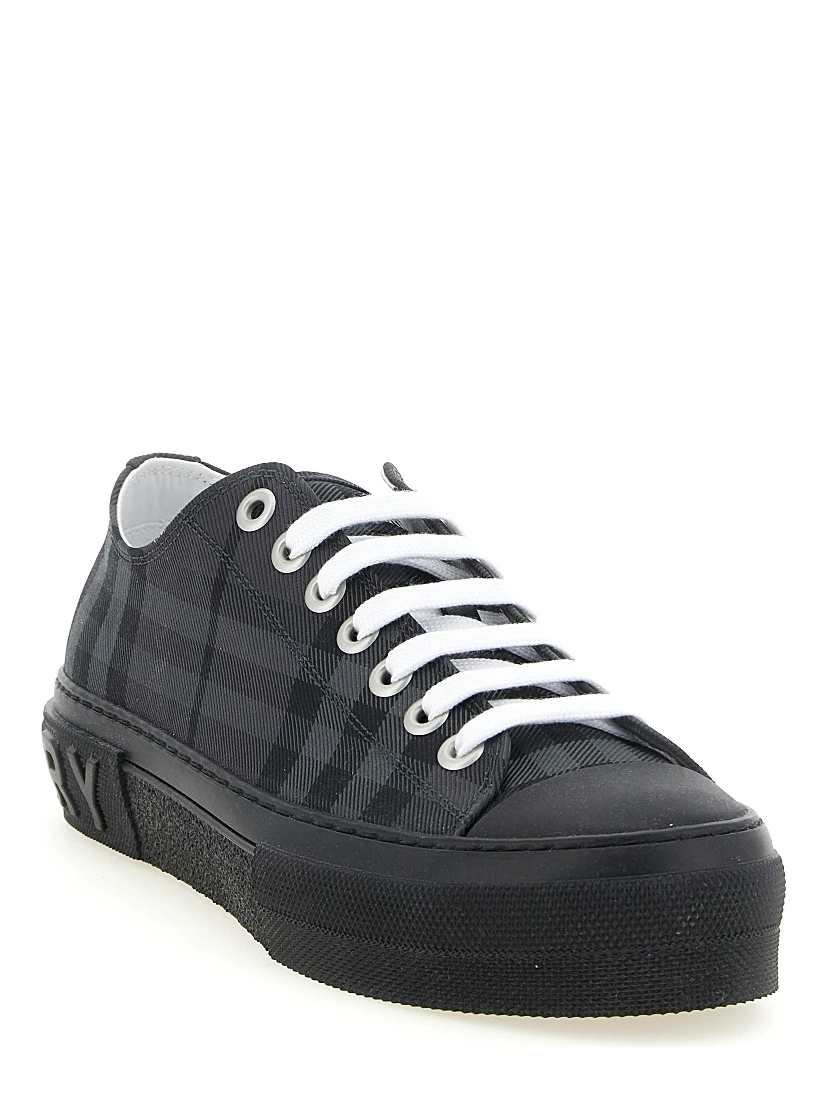 Gray Polyamide Low Top Sneakers