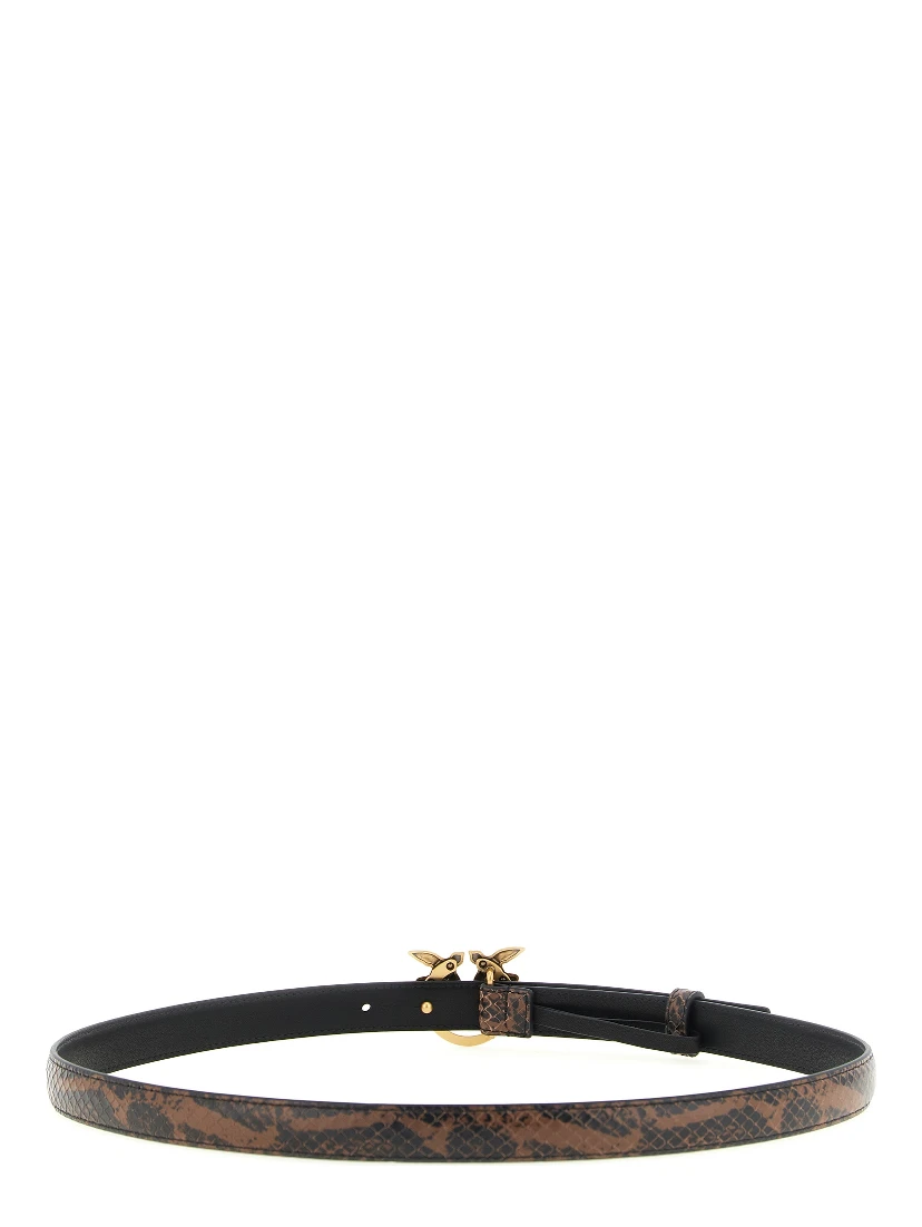 Brown Calfskin Thin Belt