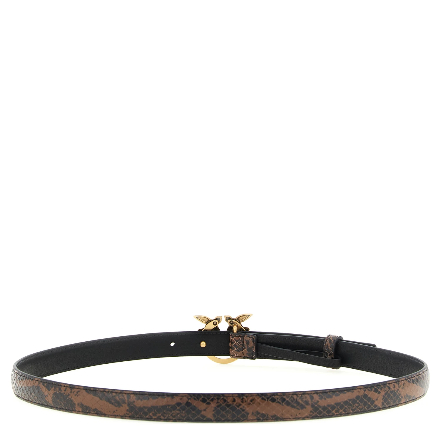 Brown Calfskin Thin Belt