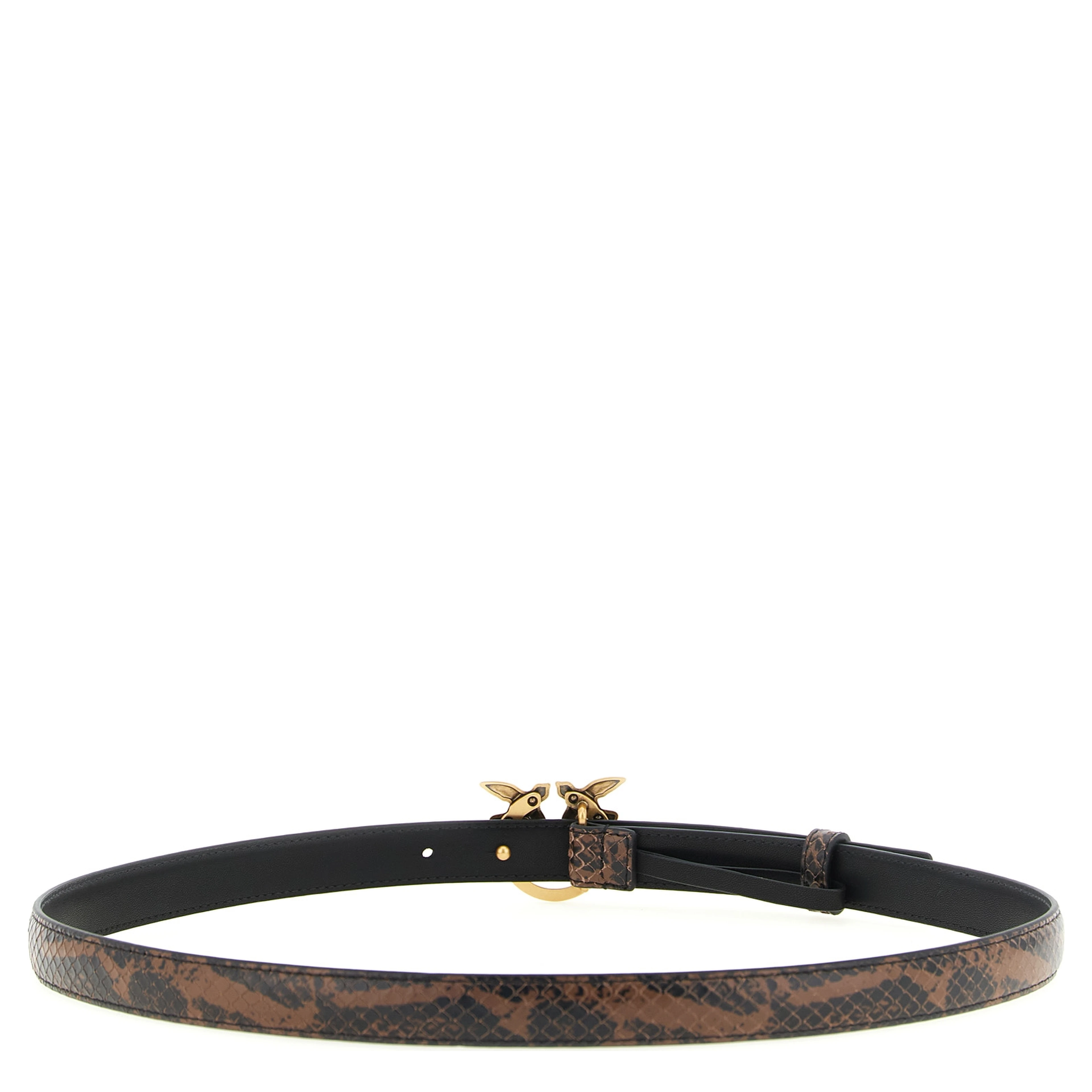 Brown Calfskin Thin Belt