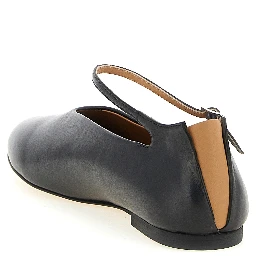 Black Calfskin Ballet Flats