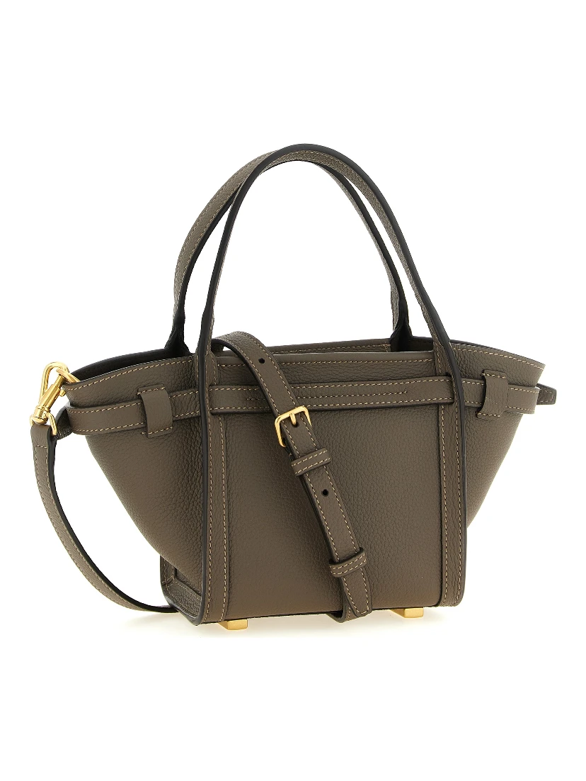 Gray Calfskin Tote Bag