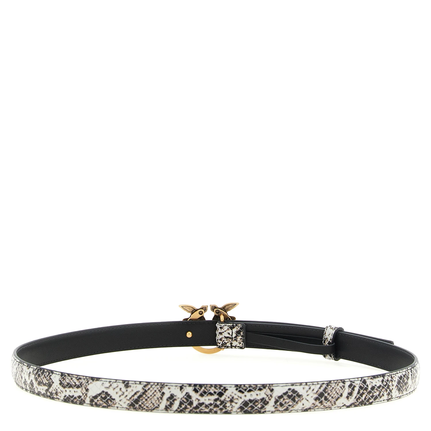 Gray Calfskin Thin Belt