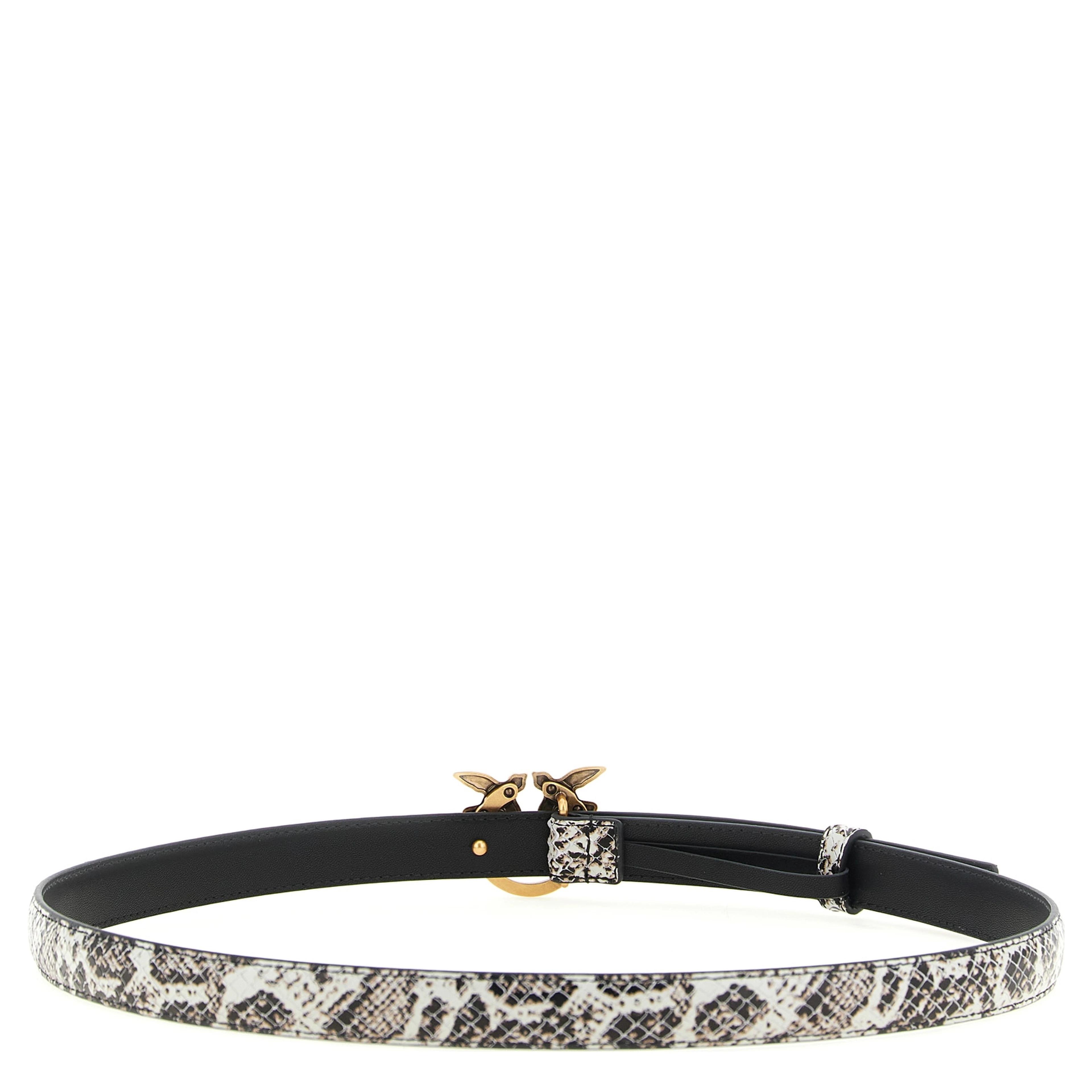 Gray Calfskin Thin Belt