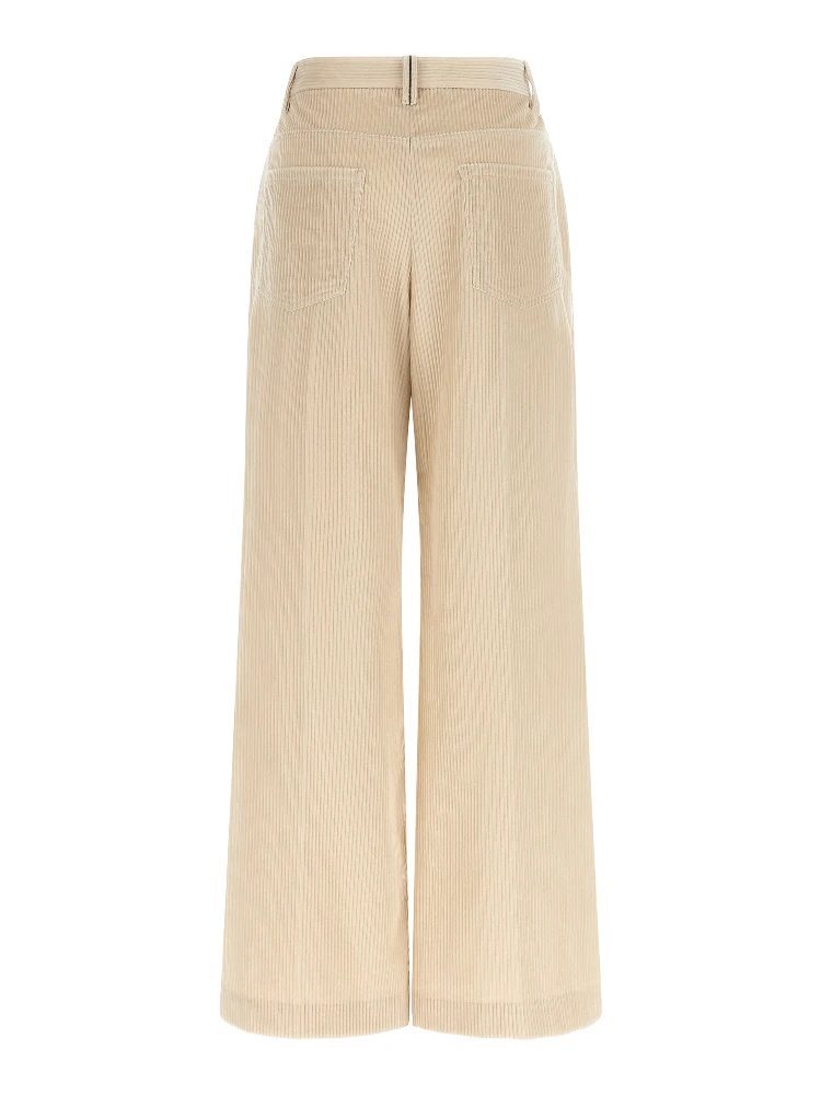 Beige Cotton Casual Pants alternative