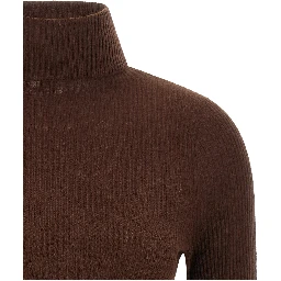 Brown Virgin Wool Cardigan