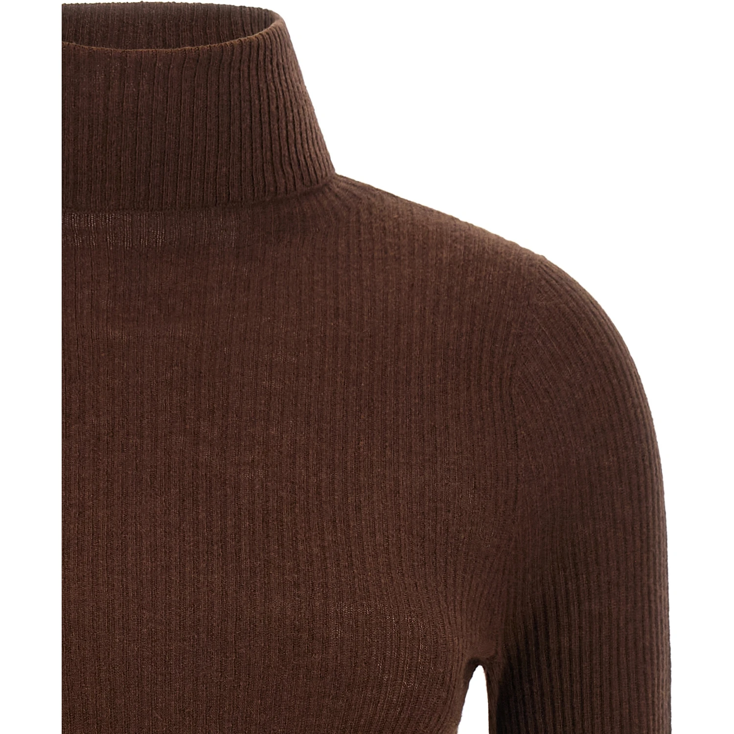 Brown Virgin Wool Cardigan