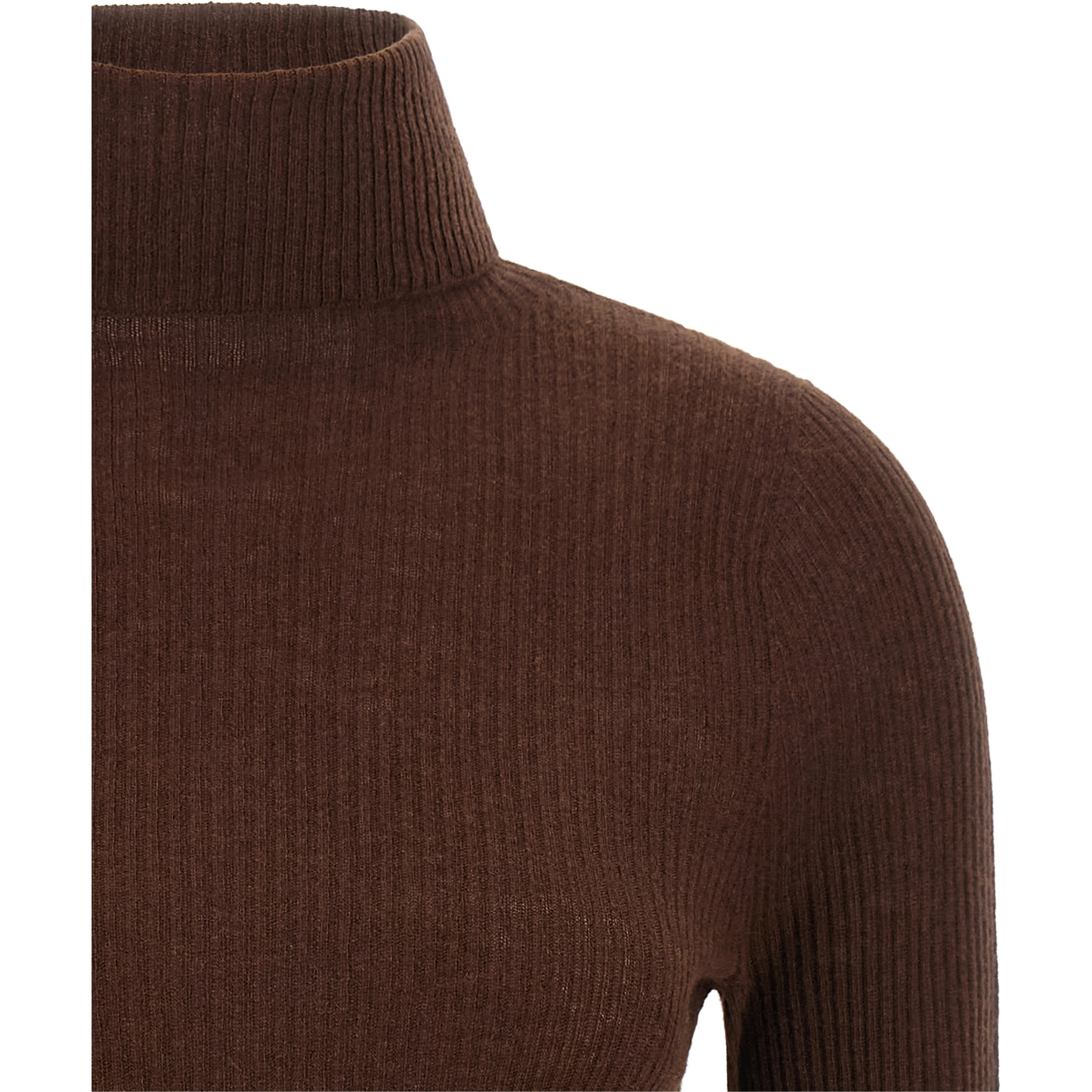 Brown Virgin Wool Cardigan