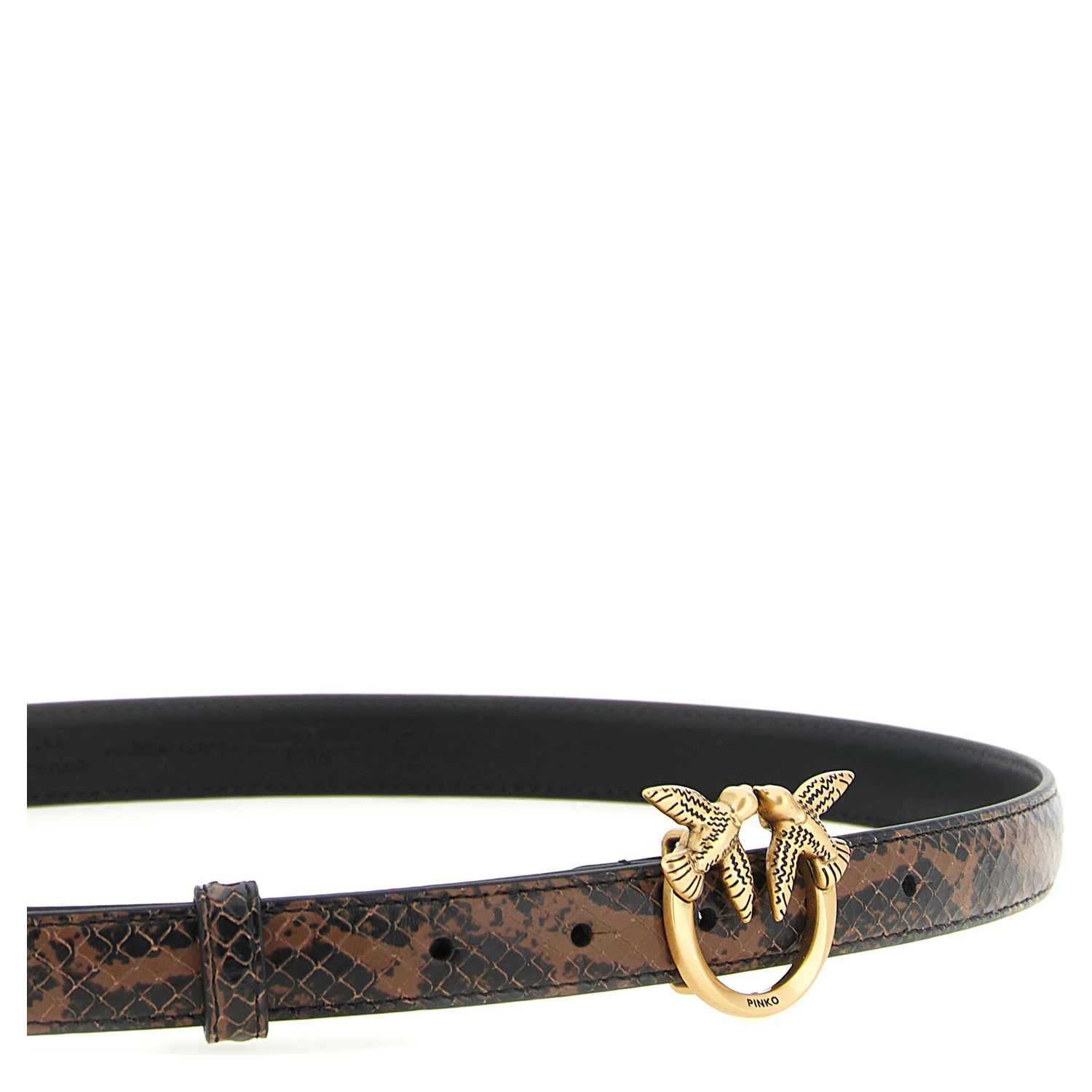Brown Calfskin Thin Belt