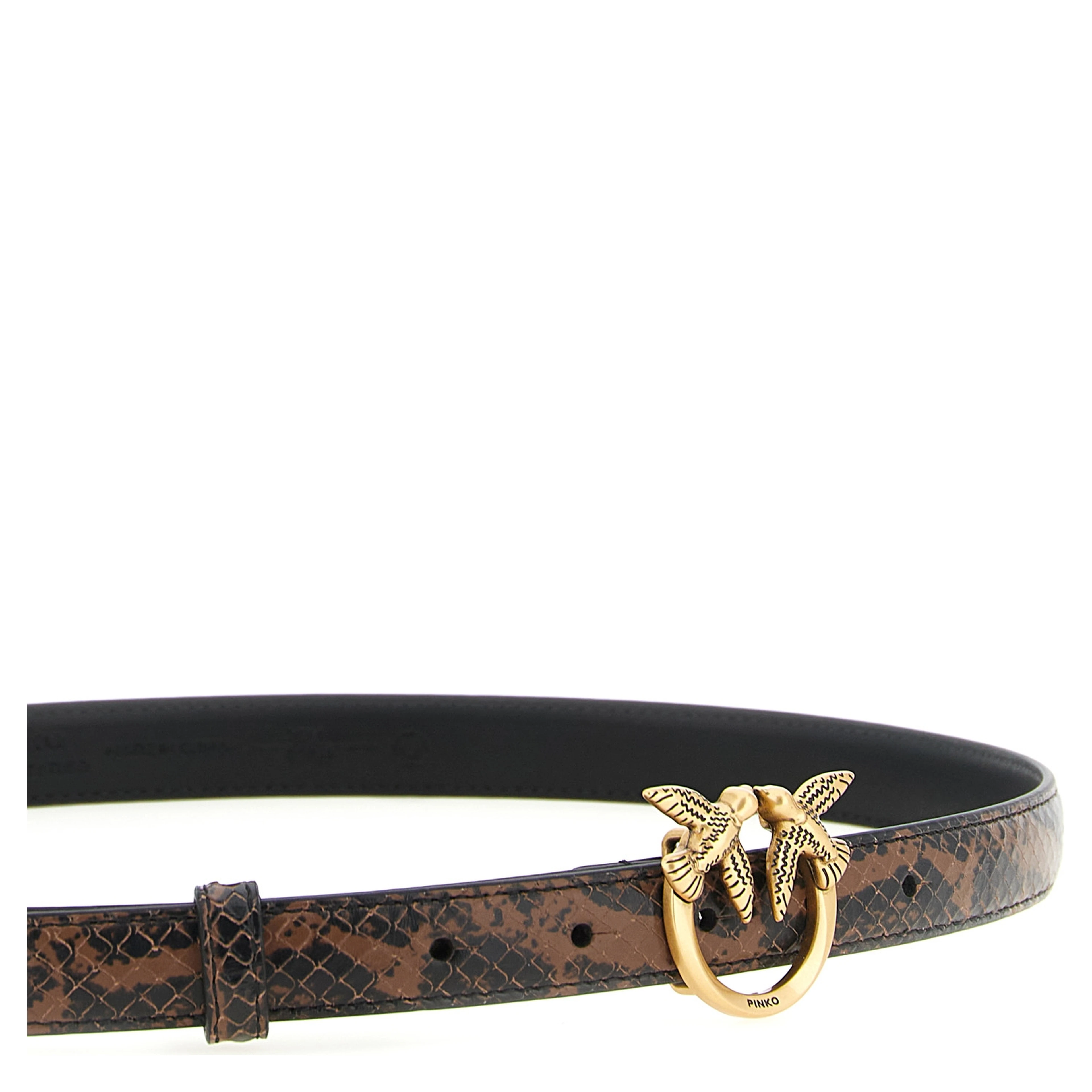 Brown Calfskin Thin Belt