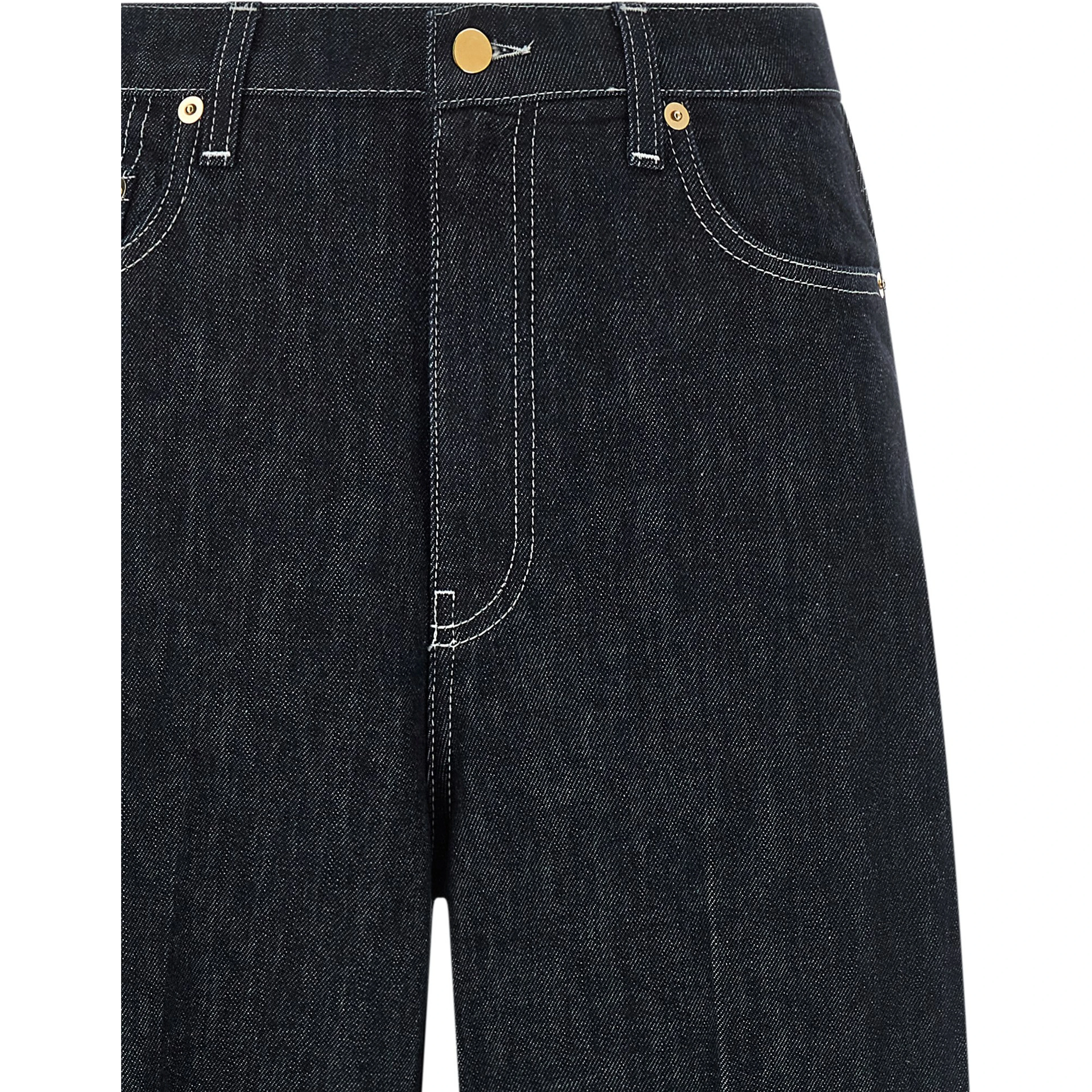 Blue Cotton Jeans Denim