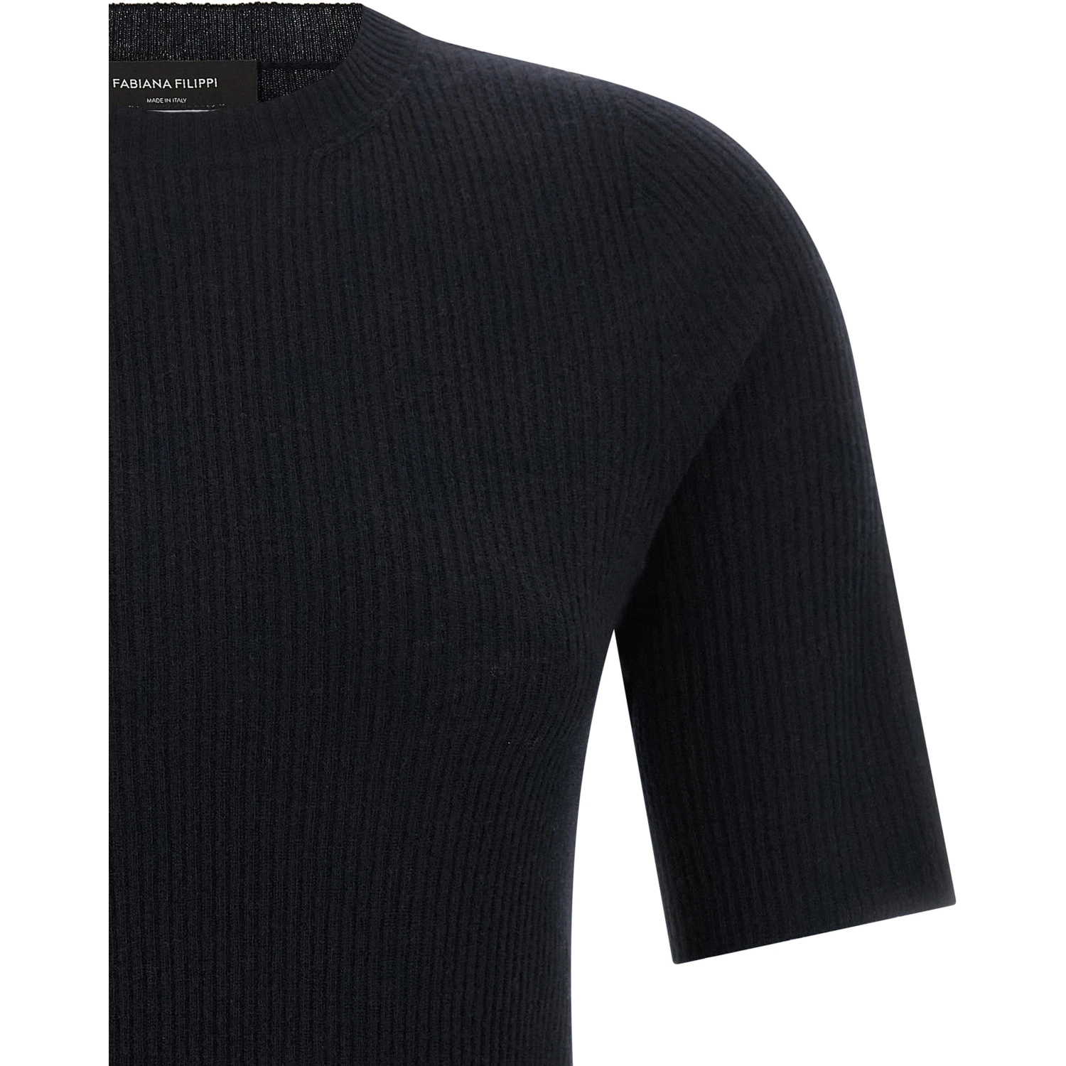 Blue Virgin Wool T-Shirt