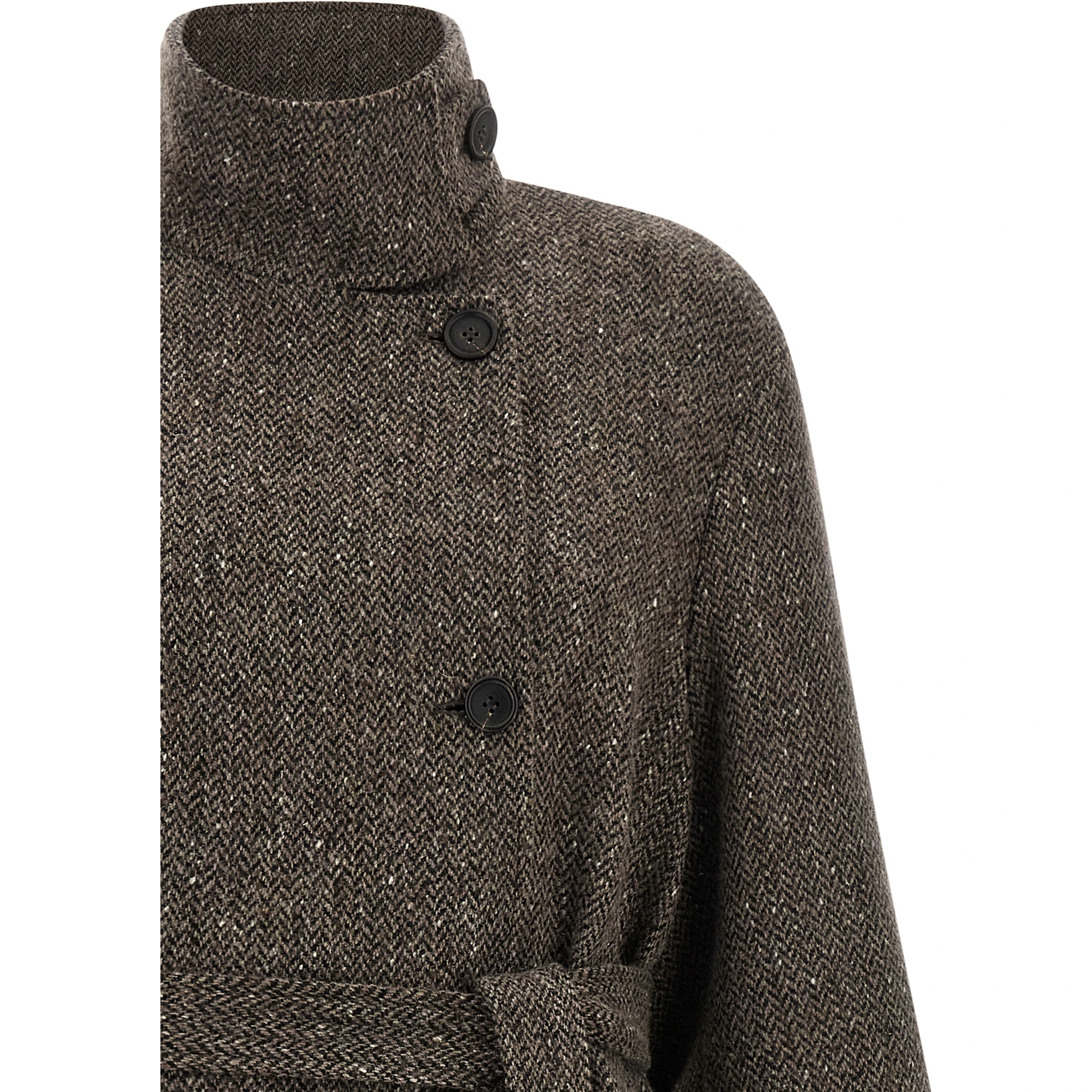 Brown Virgin Wool Coat
