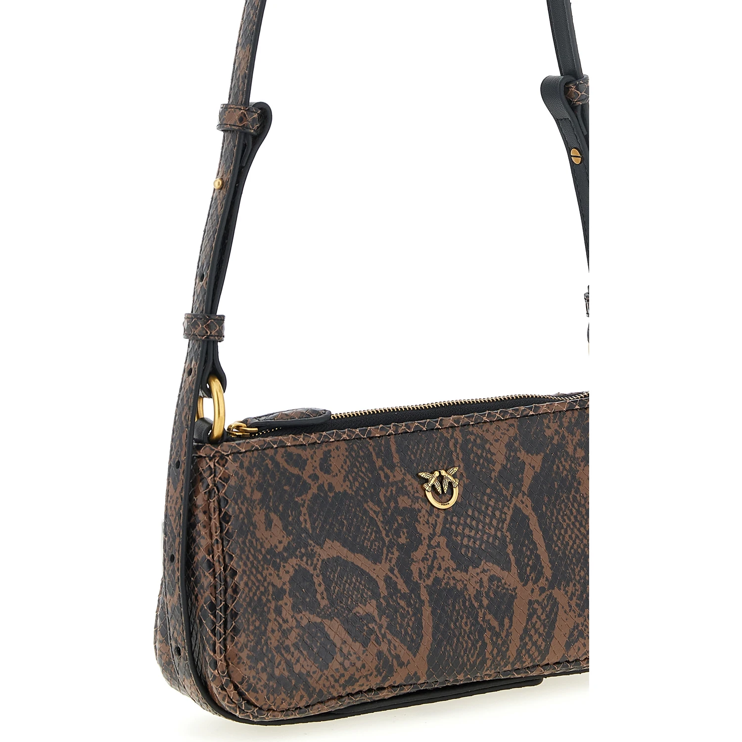 Brown Calfskin Crossbody Bag