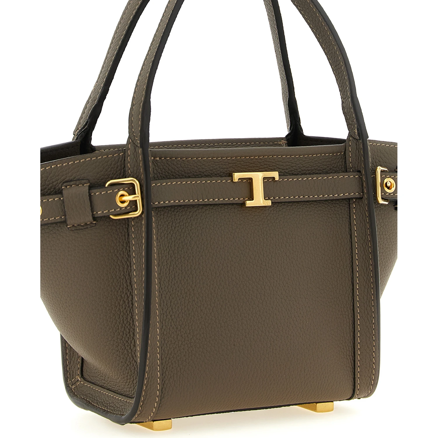 Gray Calfskin Tote Bag