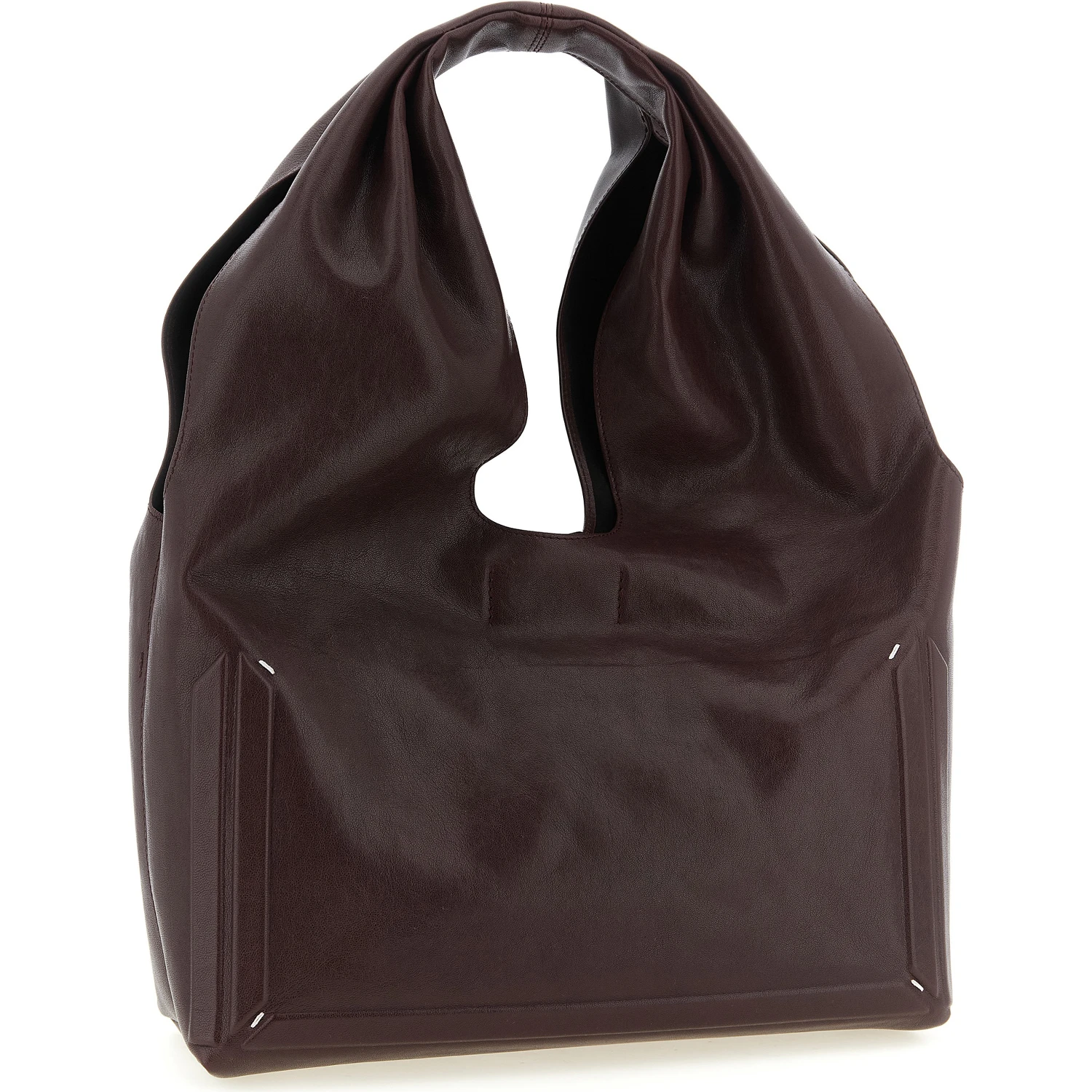 Bordeaux Lamb Leather Shoulder Bag