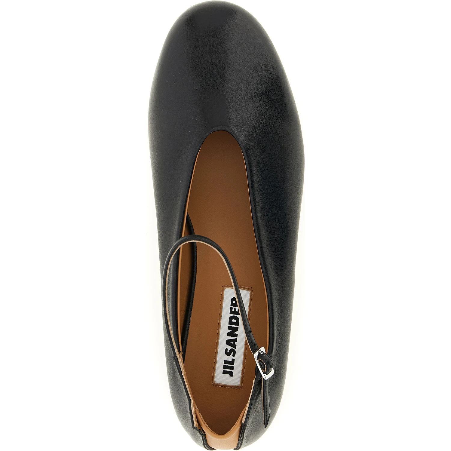Black Calfskin Ballet Flats