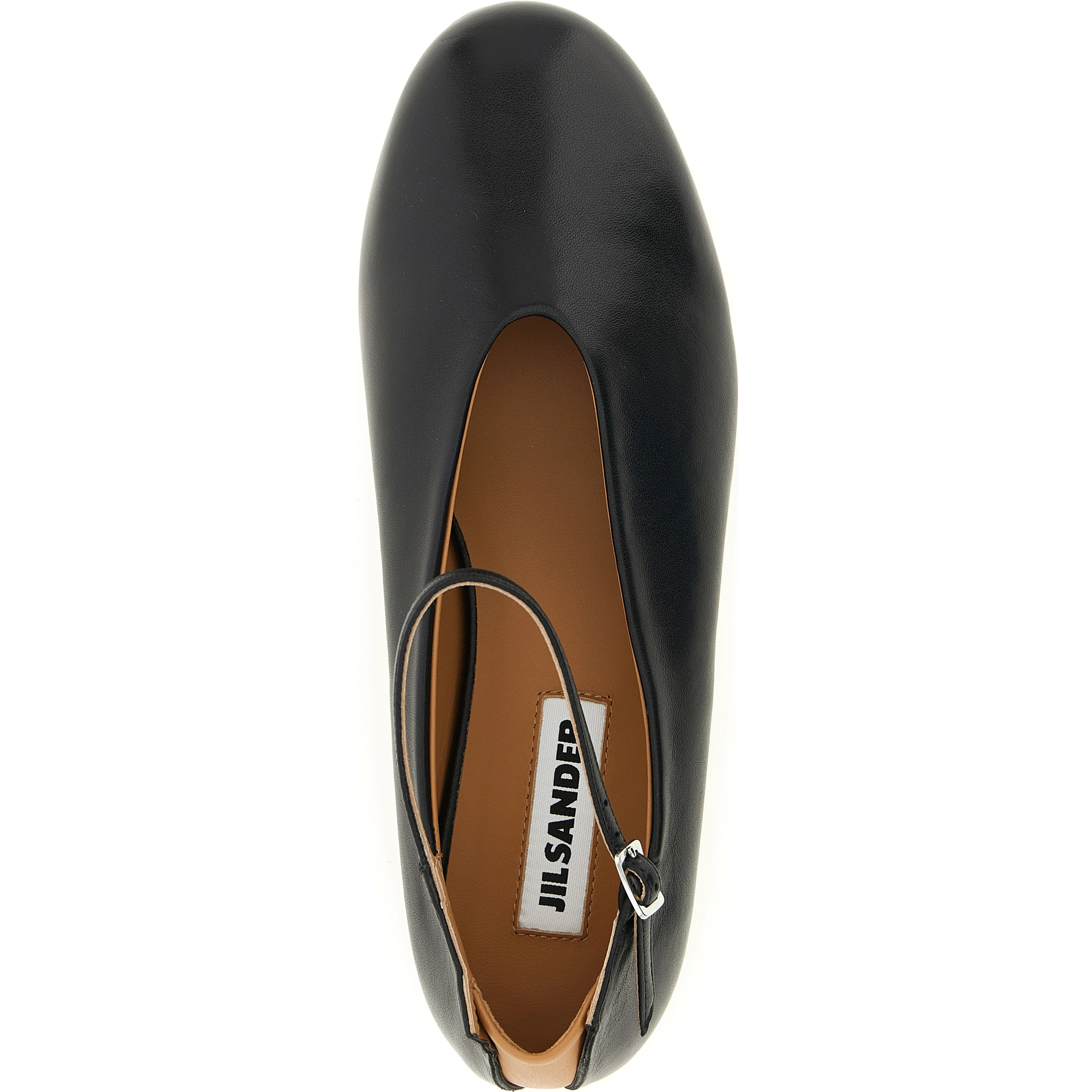 Black Calfskin Ballet Flats