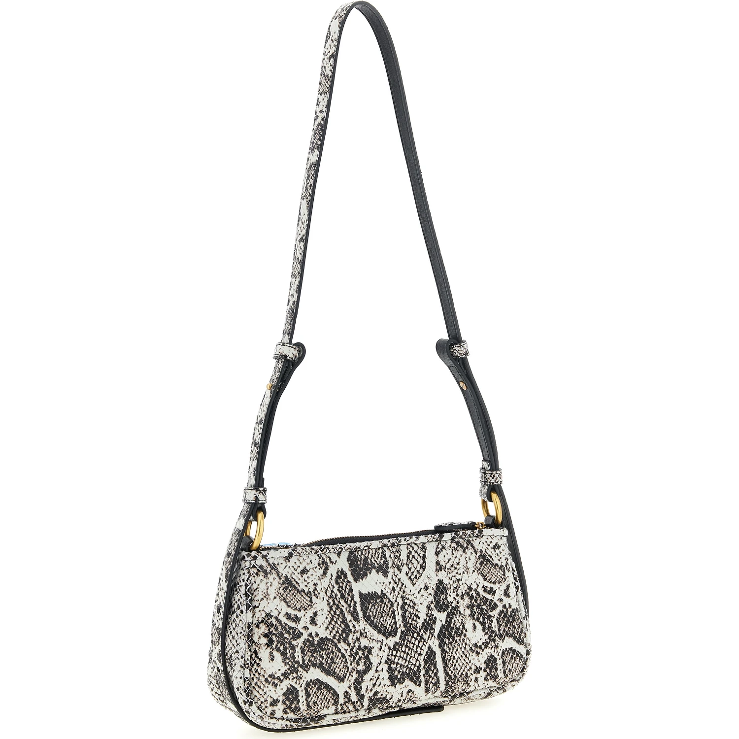 Gray Calfskin Crossbody Bag