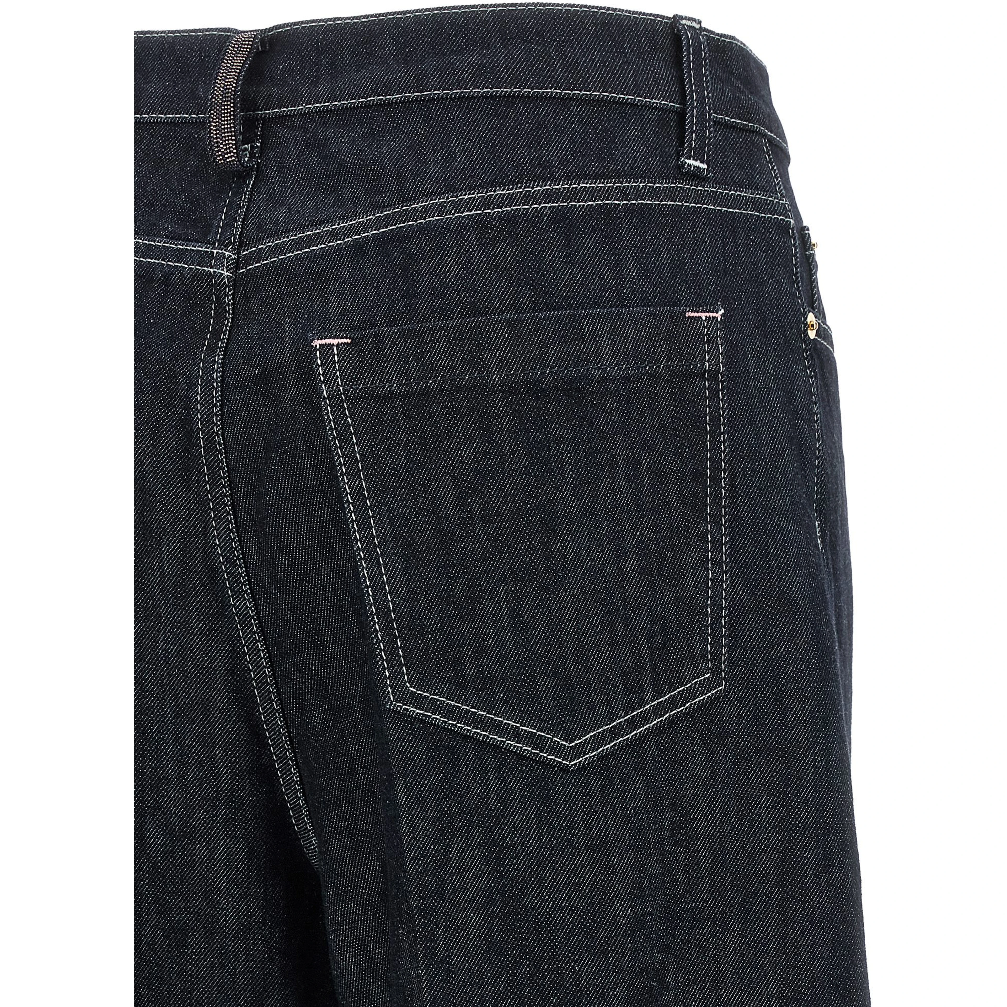 Blue Cotton Jeans Denim
