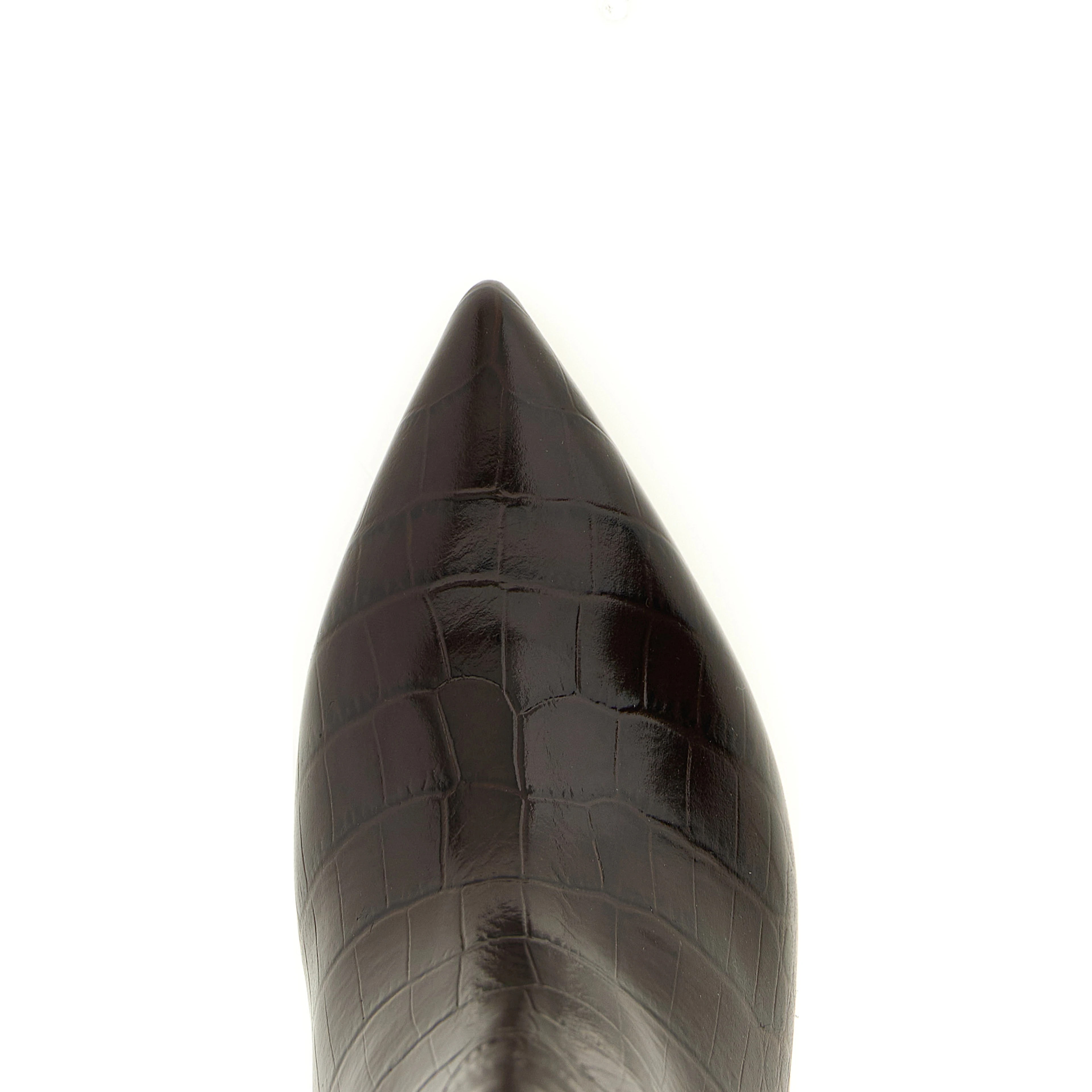 Brown Calfskin Over The Knee