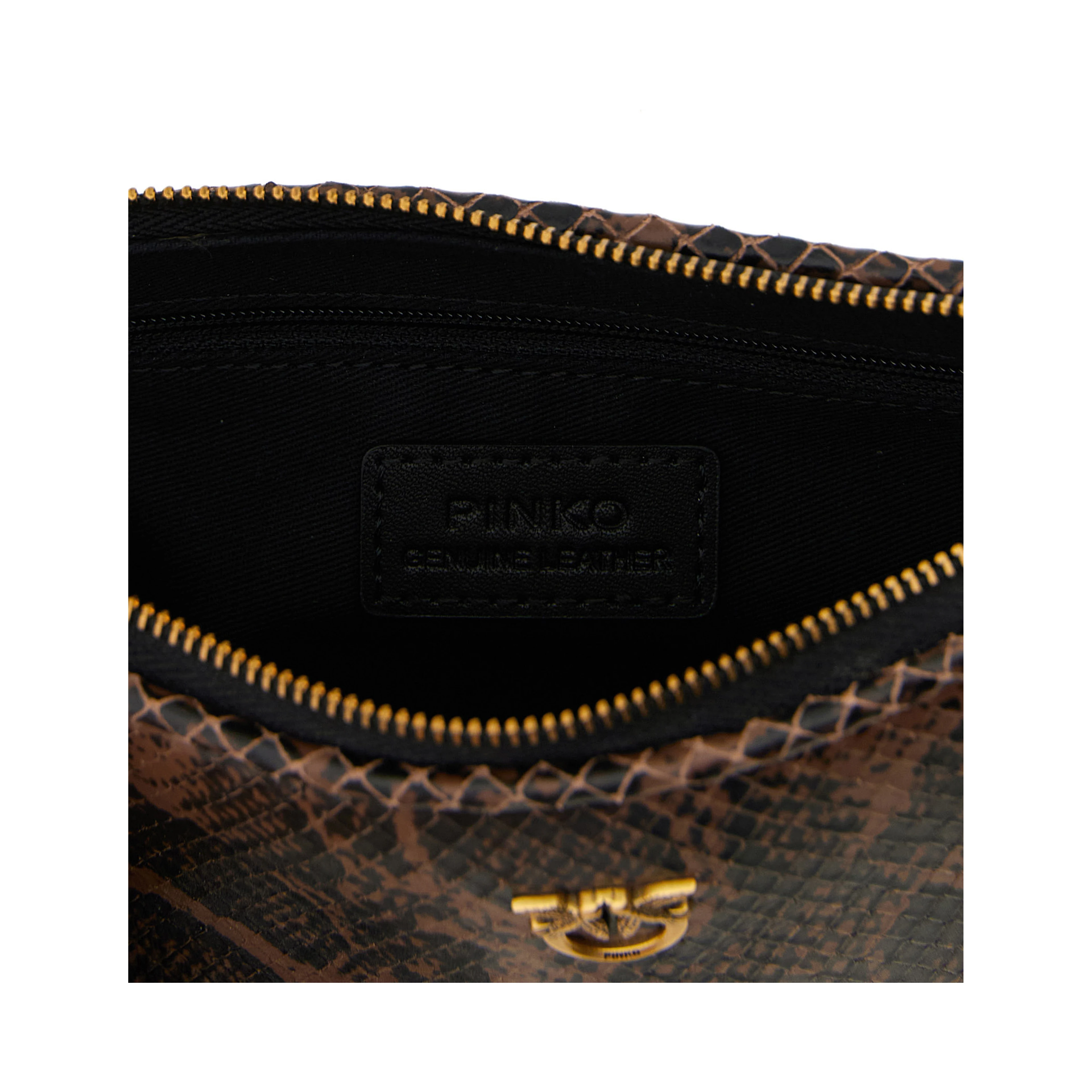 Brown Calfskin Crossbody Bag