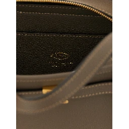 Gray Calfskin Tote Bag