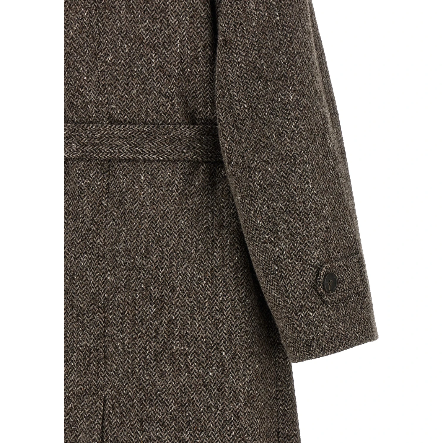 Brown Virgin Wool Coat